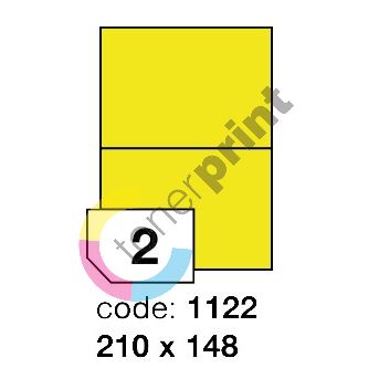 Samolepící etikety Rayfilm Office 210x148 mm 100 archů, matně žlutá, R0121.1122A 1