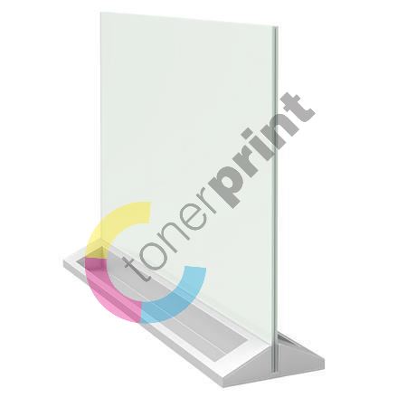Stolní skleněná tabule, bílá,45x30x60, NOBO 1