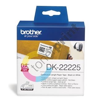 Papírová role Brother DK22225, 38mm x 30.48m, bílá, 1ks