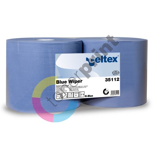 Průmyslová papírová utěrka Celtex Blue Wiper 970, šířka 24cm, 2vrstvy 1