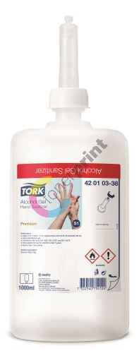 Tork Alcohol gelový dezinfekční prostředek na ruce, 1l, S1 1