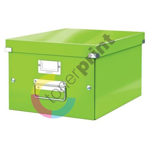 Krabice Click & Store, zelená, lesklá, A4, LEITZ 1