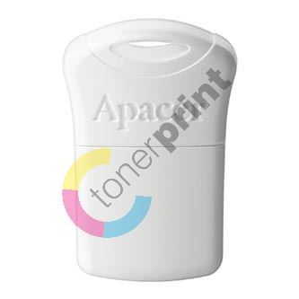 Apacer USB flash disk, USB 2.0, 16GB, AH116, bílý, AP16GAH116W-1, USB A, s krytkou