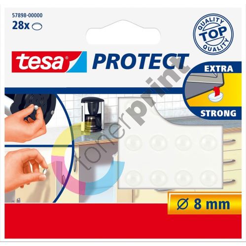 Protiskluzové ochranné podložky Protect, transparentní, 8 mm, Tesa 1