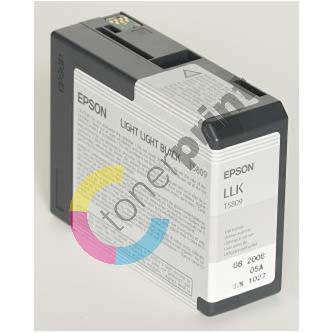 Cartridge Epson C13T580900, light light black, originál 1