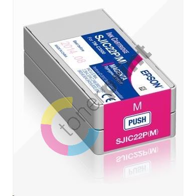 Inkoustová cartridge Epson C33S020603, ColorWorks C3500, SJIC22P(M), magenta, 1