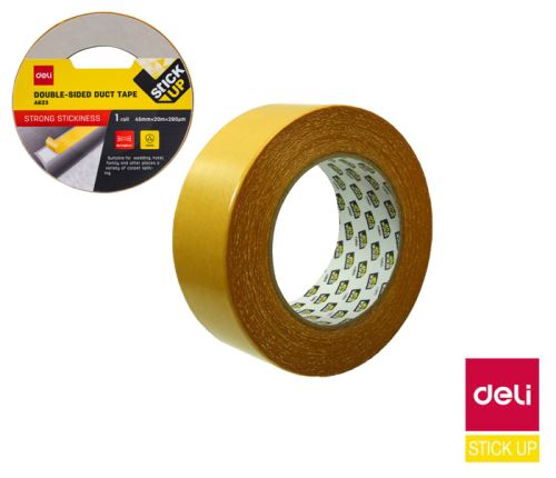 Oboustranná textilní lepicí páska Deli EA623 45 mm × 20 m – PE s textilní výztuží