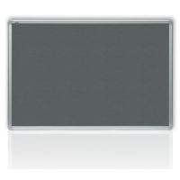 Filcová šedá tabule 200 x 120 cm, rám ALU, 2x3