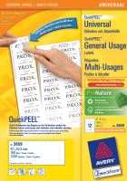 Univerzální etikety AVERY QuickPEEL, 97x42,3 mm 100 listů A4 - 3659 10 (9)
