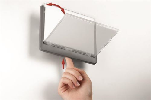 Informační tabulka Durable Click Sign 149 × 52,5 mm šedá