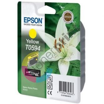 Inkoustová cartridge Epson C13T059440, Stylus Photo R2400, žlutá, 1*13ml originál