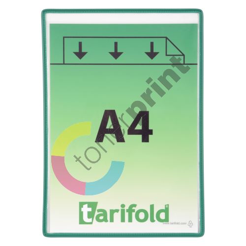 Tarifold rámeček s kapsou, A4, otevřený shora, zelený, 5 ks 1