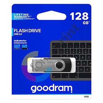 128GB Goodram UTS2, USB flash disk 2.0, černá