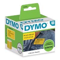 Dymo papírové štítky 101mm x 54mm, žluté, pro přepravu, 220 ks, 2133400 (1)