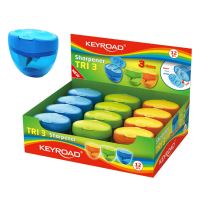 Keyroad ořezávátko Tri Plus, plast, 3 otvory, mix 1 (5)