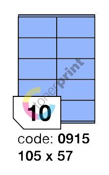 Samolepící etikety Rayfilm Office 105x57 mm 100 archů, matně modrá, R0123.0915A 1