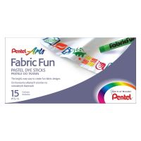 Pentel Arts Fabric Fun PTS-15, zažehlovací voskovky na textil