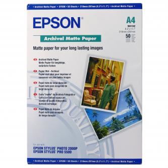 Epson Archival Matte Paper, papír, matný, bílý, Stylus Photo C70, 80,750, 2100, A4, 210x