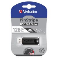 Verbatim Store&#39;n&#39;Go PinStripe 128GB, USB flash disk 3.0, 49319, černá