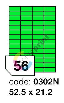 Samolepící etikety Rayfilm Office 52,5x21,2 mm 300 archů, matně zelená, R0120.0302ND 1