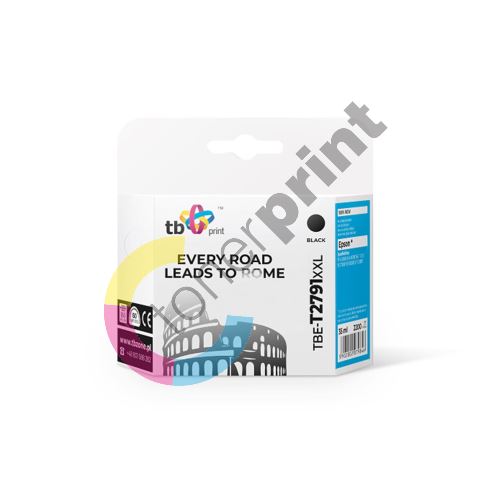 Kompatibilní cartridge TB s Epson WF-3620 T2791 XXLL, nová, Black