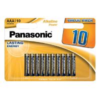 Mikrotužkové baterie Panasonic Alkaline Power AAA / LR03 / Micro, alkalické 1,5 V, 10 ks