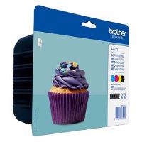 Inkoustové cartridge Brother LC123VALBP, CMYK, 4× 600 stran, MFC-J4510DW, originál