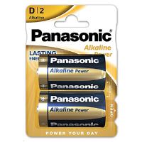 Baterie Panasonic Alkaline Power D / LR20 / MN1300, alkalické 1,5 V, velký monočlánek, 2 k