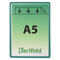 Tarifold rámeček s kapsou, A5, otevřený shora, zelený, 5 ks