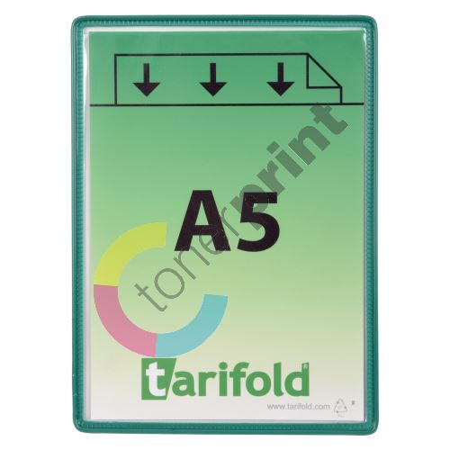 Tarifold rámeček s kapsou, A5, otevřený shora, zelený, 5 ks 1
