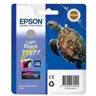 Cartridge Epson Stylus Photo R3000, C13T15774010, light black, originál 1