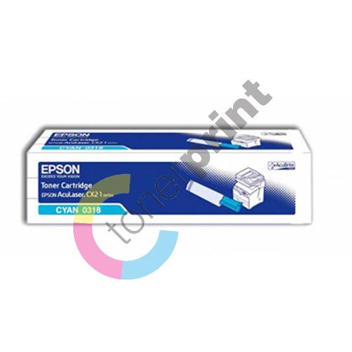 Toner Epson Aculaser CX21N, modrý, C13S050318, originál 1