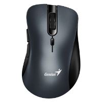 Bezdrátová ergonomická optická myš Genius Ergo 8100S, 1600 DPI, tichá, Iron Grey