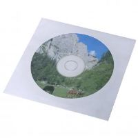 Obálka na 1 ks CD, papír, bílá, s okénkem (2)