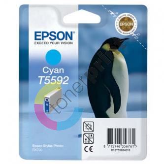 Inkoustová cartridge Epson C13T55924010, Stylus Photo RX700, modrá, originál