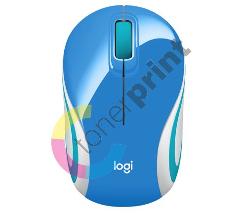 Myš Logitech Wireless Mini Mouse M187 modrá 1