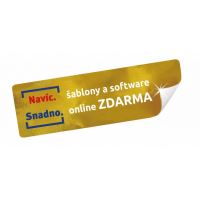 Barevné etikety univerzální AVERY 70x37 mm 100 listů A4 modré - 3449 6 (5)