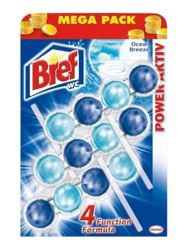 Bref Power Aktiv Ocean závěsný WC blok 3 × 50 g