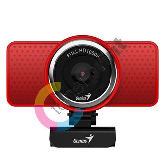 Genius Full HD Webkamera ECam 8000, 1920x1080, USB 2.0, červená, Windows 7 a vyšší, FULL H
