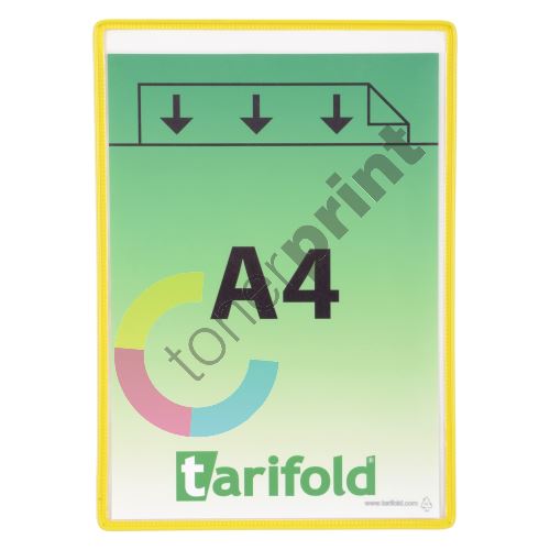 Tarifold rámeček s kapsou, A4, otevřený shora, žlutý, 5 ks 1