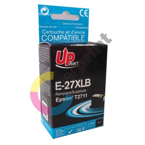 Cartridge Epson C13T27114010, 27XL, black, 23ml, UPrint 1