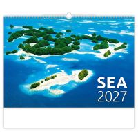 Nástěnný kalendář - Sea 2027 (kalendář s mořem na zeď)