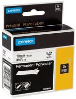 Páska Dymo 19mm x 5,5m, černý tisk/bílý podklad, 18484 (7)