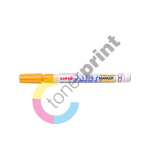 Uni Paint Fine lakový popisovač PX-21, 0,8-1,2 mm, žlutý 1