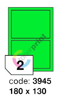 Samolepící etikety Rayfilm Office 180x130 mm 300 archů, matně zelená, R0120.3945D 1