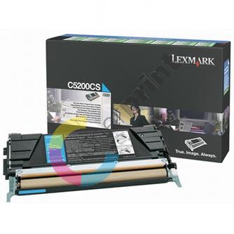 Toner Lexmark C530, C5200CS, modrá, originál 1