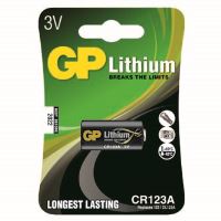 Fotolithiová baterie GP CR123A / CR17345 / DL123A / EL123AP, lithiová 3 V, 1 ks