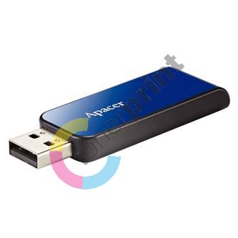 Apacer USB flash disk, USB 2.0, 16GB, AH334, modrý, AP16GAH334U-1, USB A, s výsuvným konek