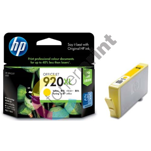 Cartridge HP CD974AE, yellow, No. 920XL, originál 1