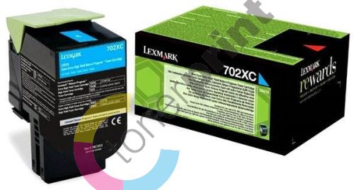 Toner Lexmark 80C0H20, cyan, originál 1